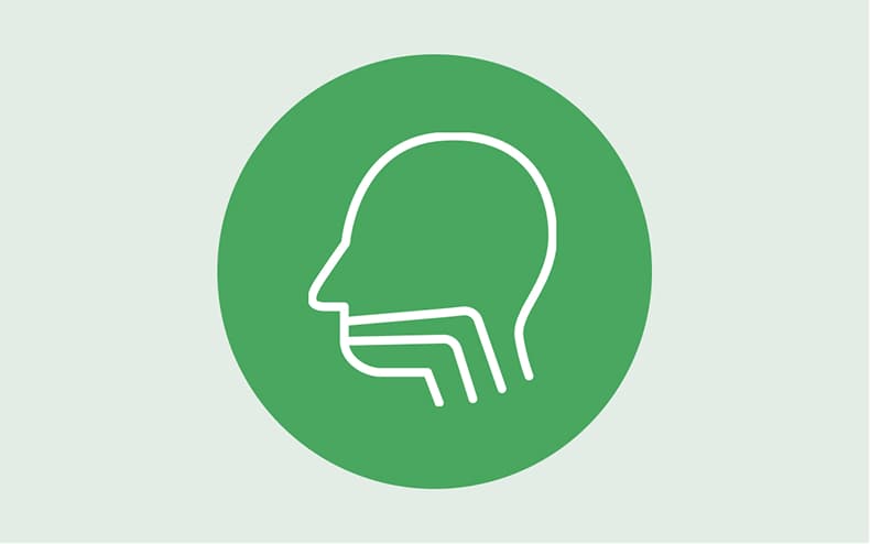 Difficulty swallowing or walking icon
