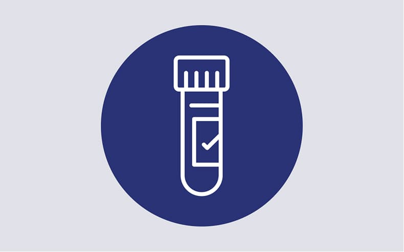 Blood and biochemical icon