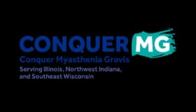 アメリカのMG患者団体Conquer Myasthenia Gravisの活動内容を紹介する案内画面