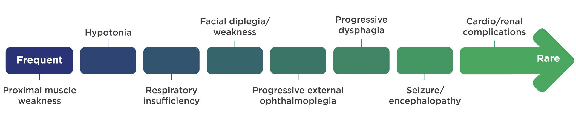 Clinical manifestations chart